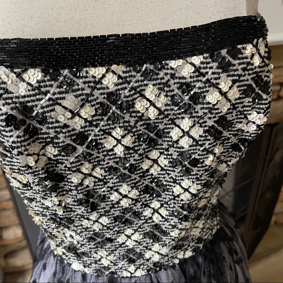 Vintage 50s style Bill Blass Evening dress strapless size 14 or large - Picture 5 of 15